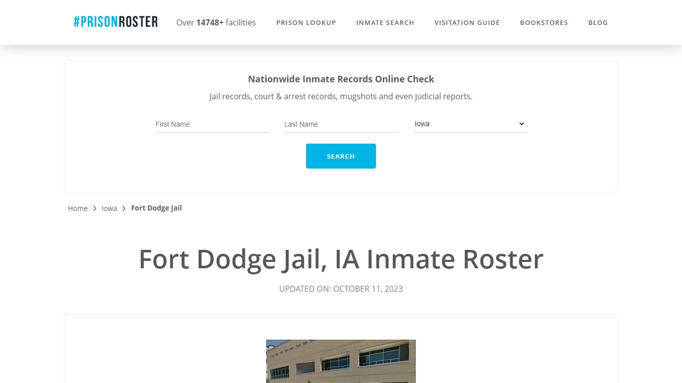 Fort Dodge Jail, IA Inmate Roster - Prisonroster